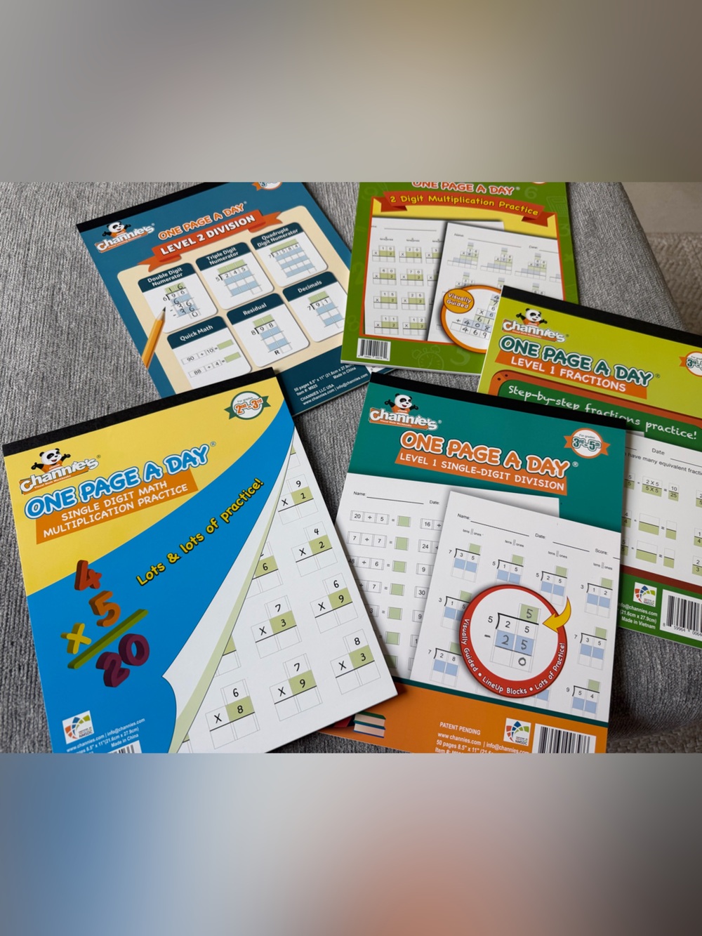 Page-a-Day Math Workbooks Homeschool Math Practice - Picture 1 of 4